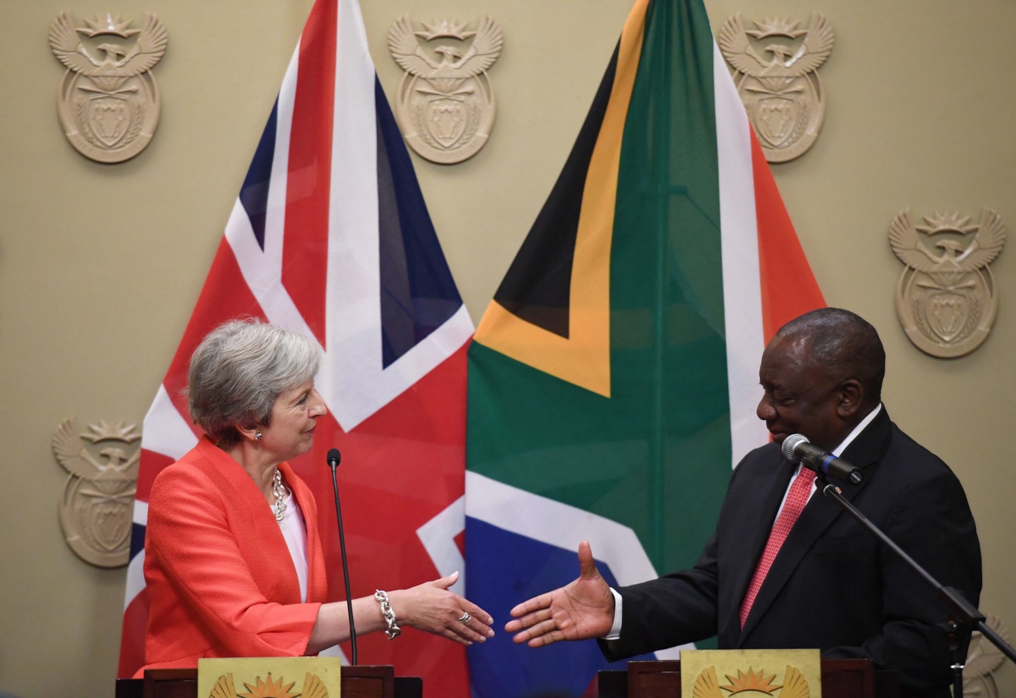 Image result for theresa may in africa